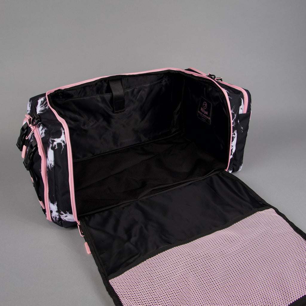 40L Ultimate Duffle Bag Black Lightning Knockout Pink