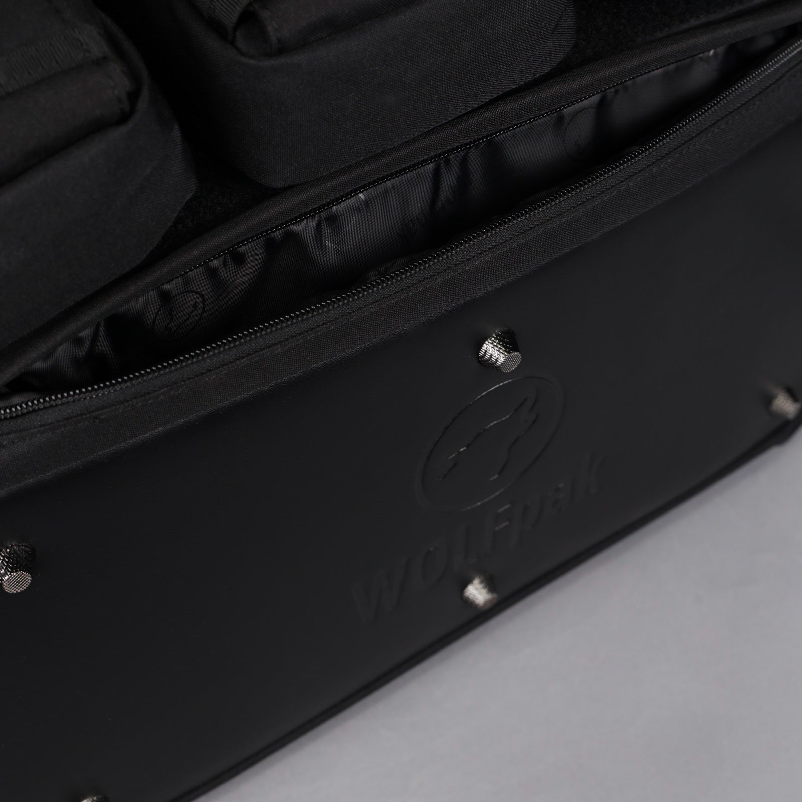 30L Perfect Duffle Bag Alpha Black (3 Pockets w/Full Velcro Front)