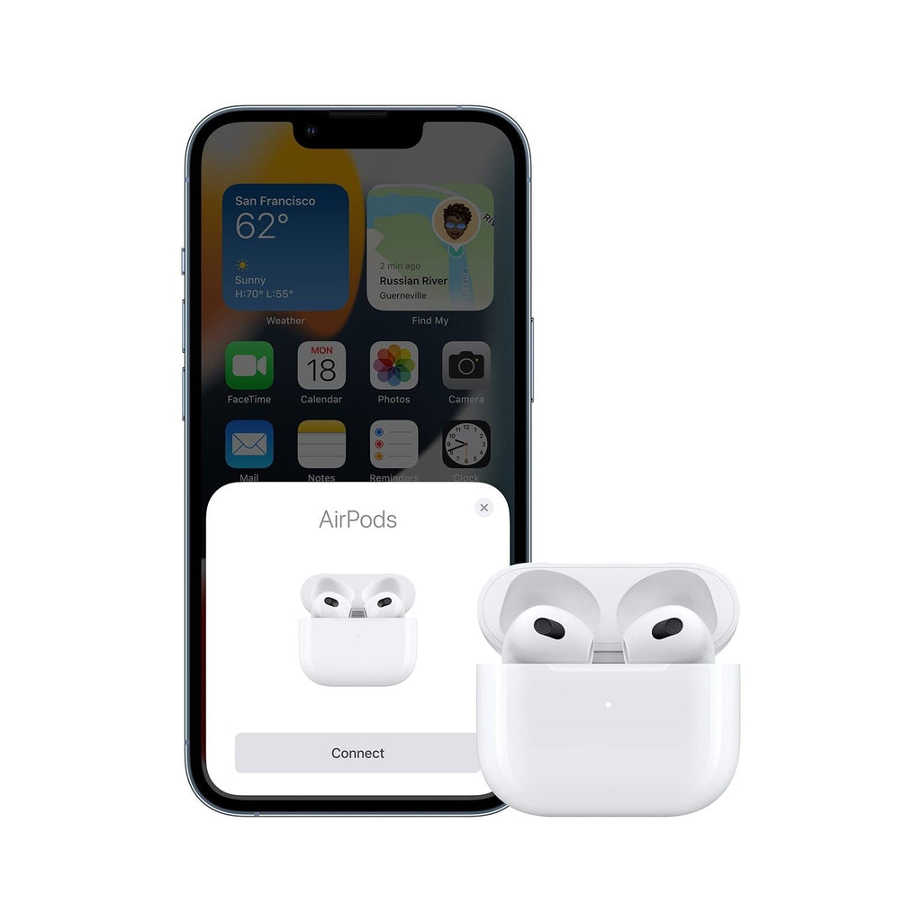 Apple AirPods (3rd generation) with Lightning Charging Case – White – MPNY3AM/A