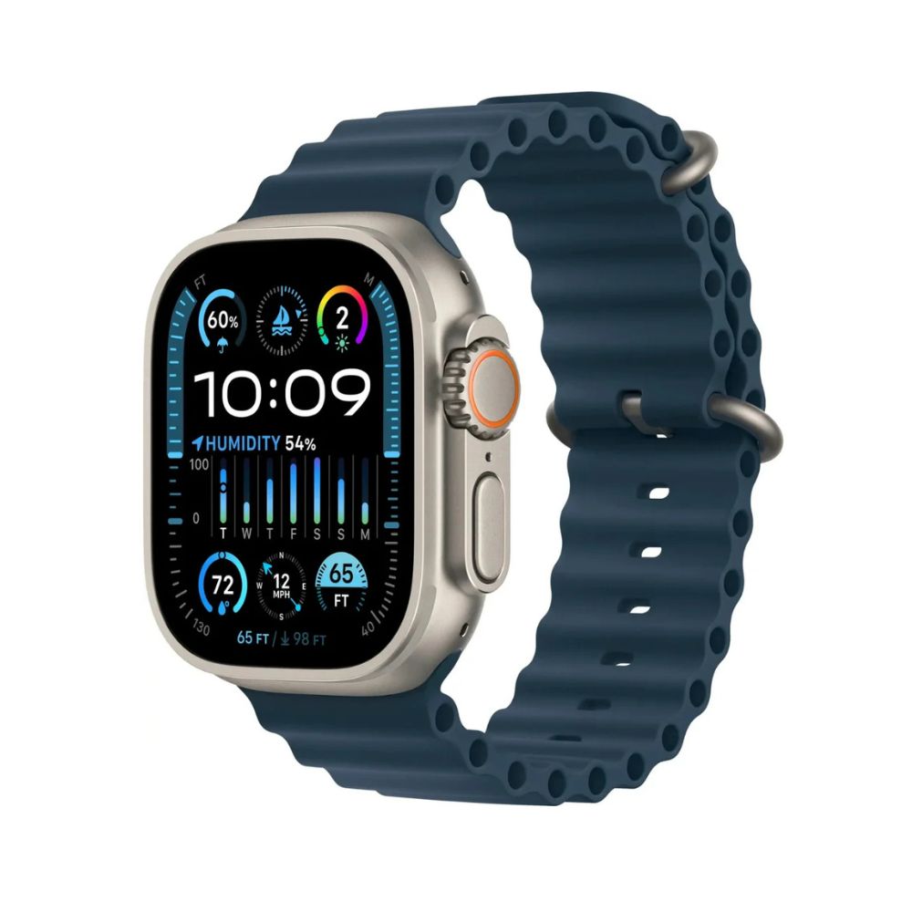 Apple Watch Ultra 2 GPS + Cellular 49mm Titanium Case with Blue Ocean Band - MREG3LW/A