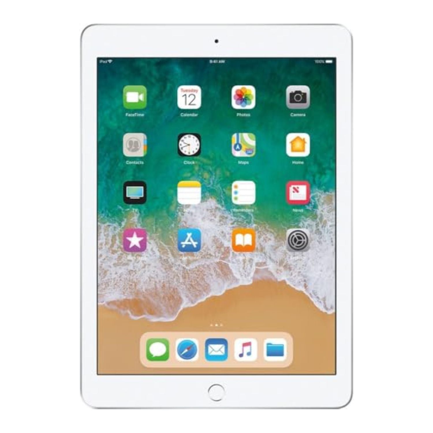 Apple iPad 9.7"(6th Gen, 2018) Wi‑Fi + Cellular – 32 GB – Silver – MR6P2LL/A