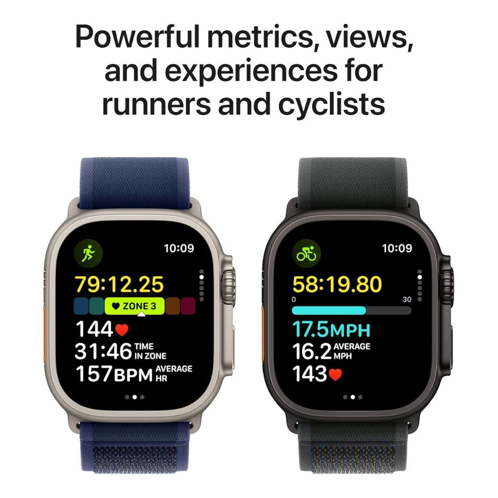 Apple Watch Ultra 2 (GPS+Cellular) 49mm Titanium Case with Black Ocean Band - Black