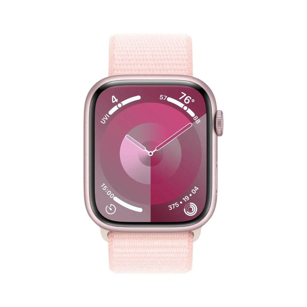 Apple Watch Series 9 (GPS+Cell) 45mm Aluminum Case w/ Light Pink Sport Loop - MRMM3LW/A