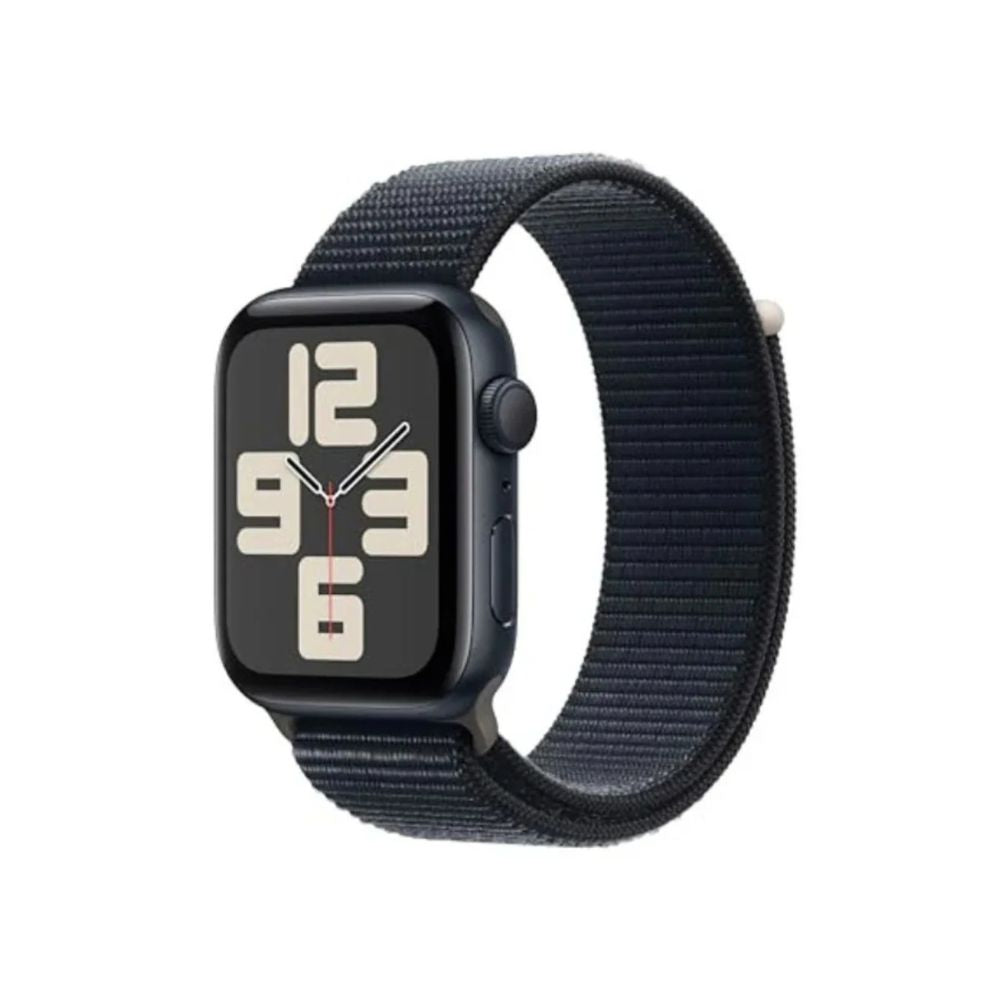 Apple Watch SE 2nd Generation (GPS) 44mm Midnight Aluminum Case with Midnight Sport Loop - MREA3LL/A