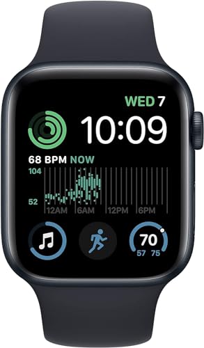 Apple Watch SE 2nd Generation (GPS) 44mm Aluminum Case with Midnight Sport Band - M/L - Midnight