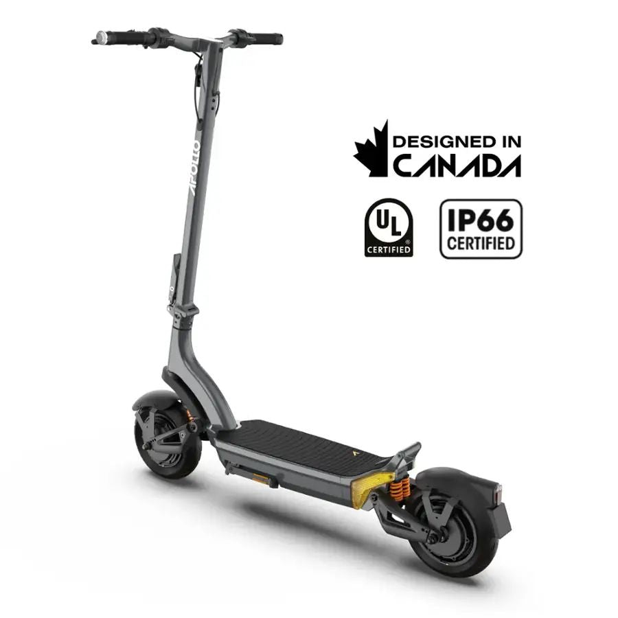 Apollo - City Pro 2024 Premium Electric Scooter w/43 mi Max Range & 34 mph Max Speed - Space Gray