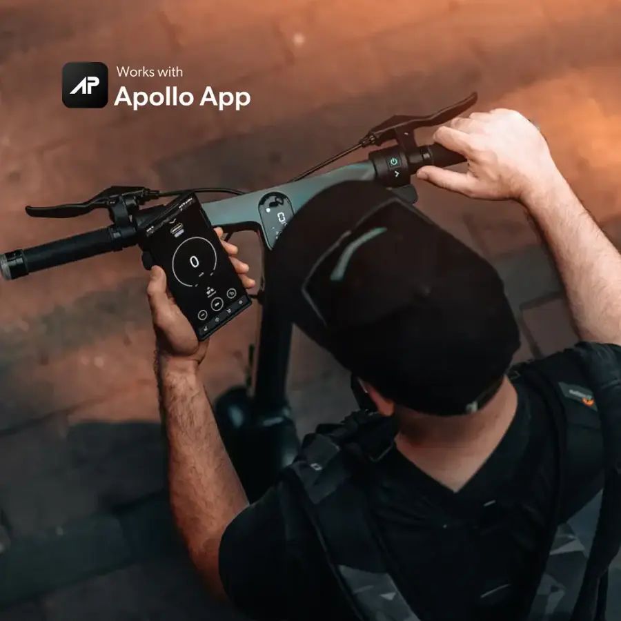 Apollo - City Pro 2024 Premium Electric Scooter w/43 mi Max Range & 34 mph Max Speed - Space Gray