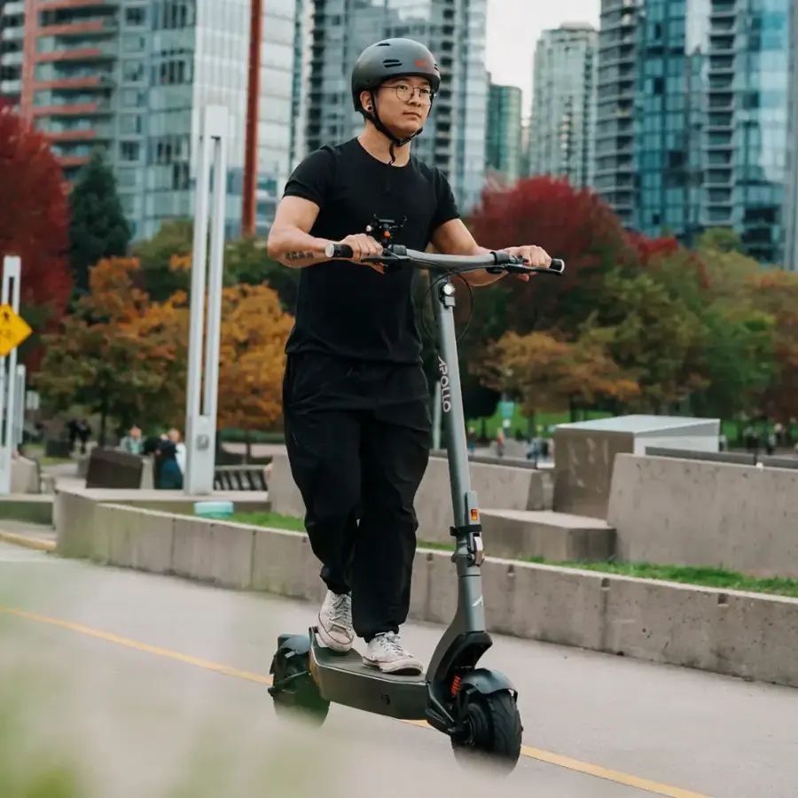 Apollo - City Pro 2024 Premium Electric Scooter w/43 mi Max Range & 34 mph Max Speed - Space Gray
