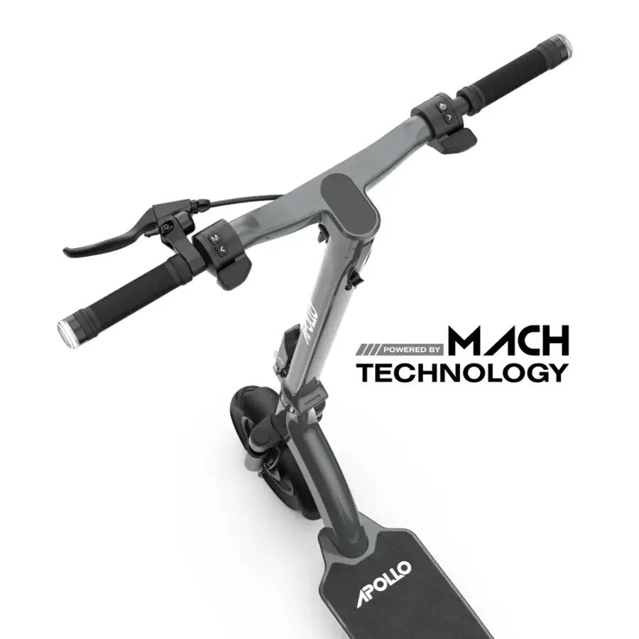 Apollo - Air Premium Electric Scooter w/43 mi Max Range & 21 mph Max Speed - Space Gray