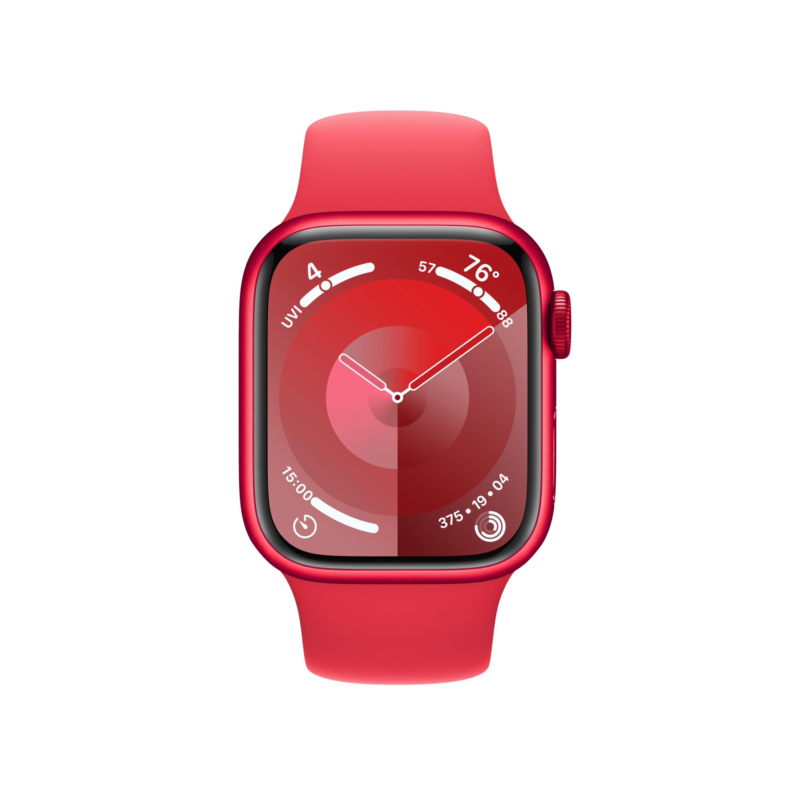 Apple Watch Series 9 GPS + Cellular 41mm Red Aluminum Case with Sports Band - S/M - MRY63LW/A