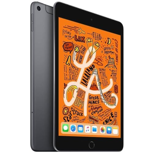 Apple iPad Mini (5th Generation, 2019) – 7.9" Wi-Fi + Cellular – 256GB – Space Gray – MUXM2LL/A