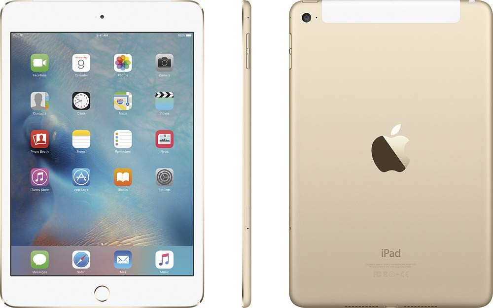 Apple iPad Mini (4th Generation, 2015) – 7.9" Wi-Fi – 64GB – Gold – MK9J2LL/A