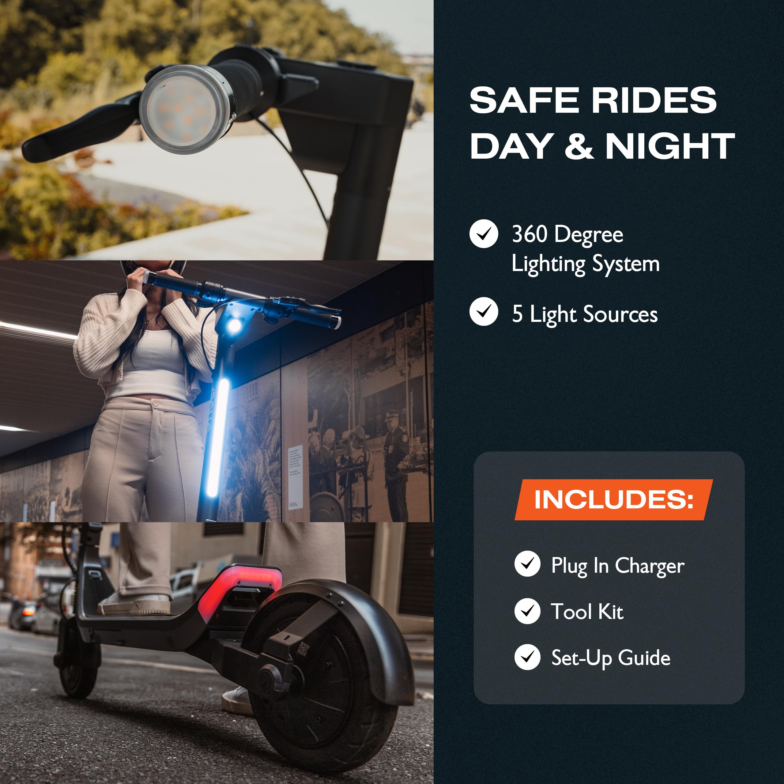 Apollo - Go Premium Dual-Motor Electric Scooter w/40 mi Max Operating Range & 28 mph Max Speed - Excellent Condition