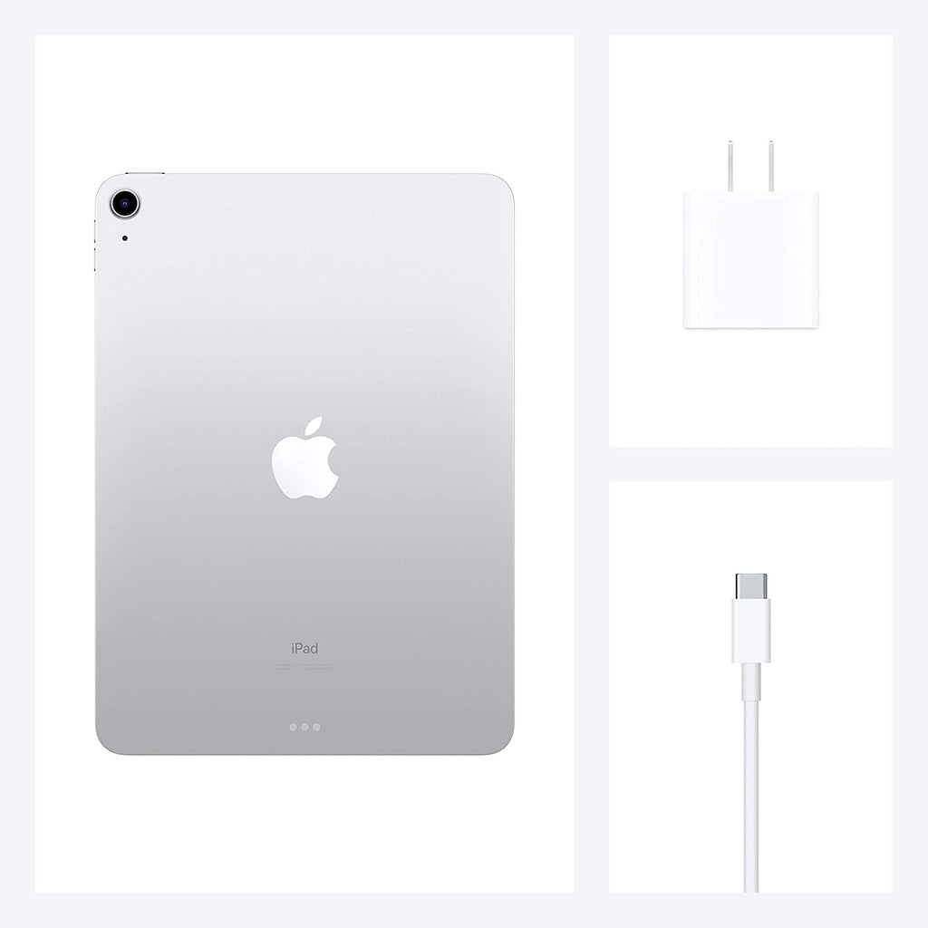 Apple iPad Air (10.9-inch, 4th Generation, 2020) Wi-Fi + Cellular – 64GB – Silver – MYHY2LL/A
