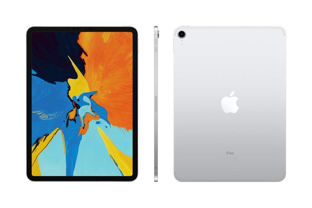 Apple 11" iPad Pro (1st Gen, 2018) – Wi-Fi + Cellular – 256GB – Silver – MU1D2LL/A