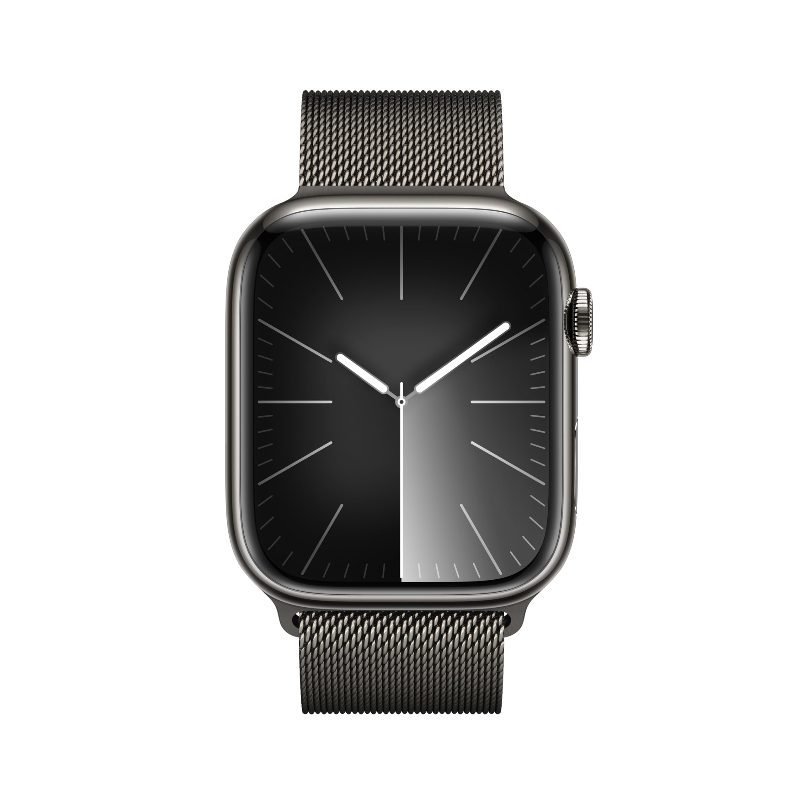 Apple Watch Series 9 [GPS + Cellular] 45mm Graphite Stainless Steel w/ Graphite Milanese Loop