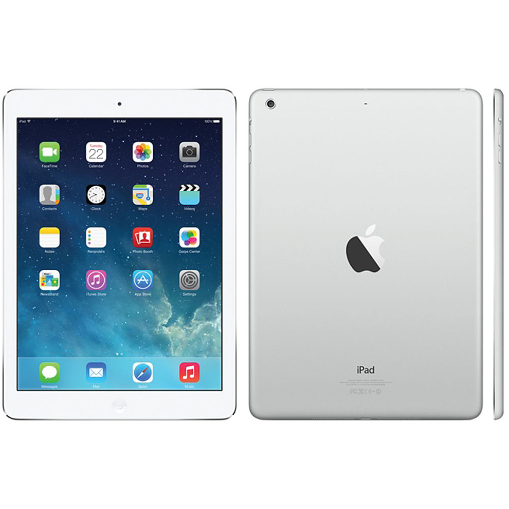 Apple iPad Air (1st Gen) 9.7" – Wi-Fi + Cellular – 16GB – Silver – T-Mobile – MF502LL/A
