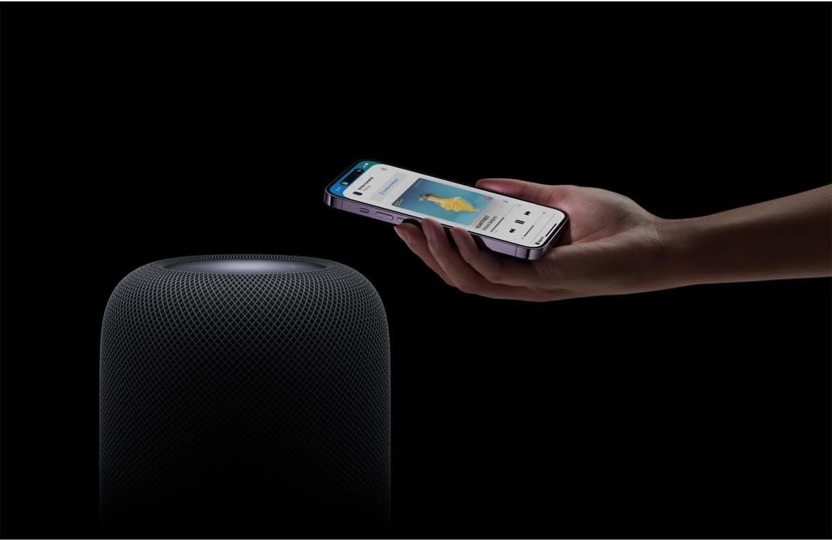 Apple HomePod Voice-Enabled Assistant Bluetooth Speaker MQHW2LL/A - Space Gray