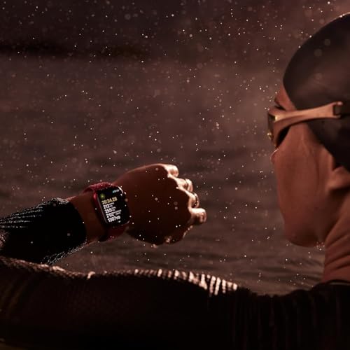 Apple Watch Series 9 (GPS) 41mm Aluminum Case with RED Sport Band - S/M - (PRODUCT)RED