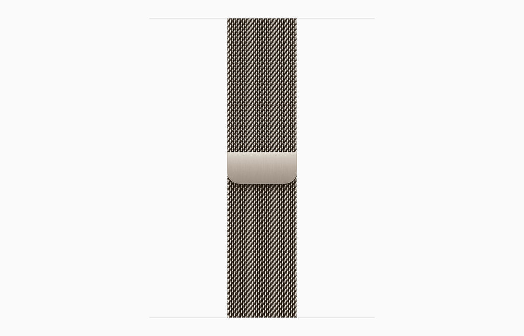 Apple - Watch Series 10 (GPS+Cellular) 42mm Titanium Case with Natural Milanese Loop - Natural - (20