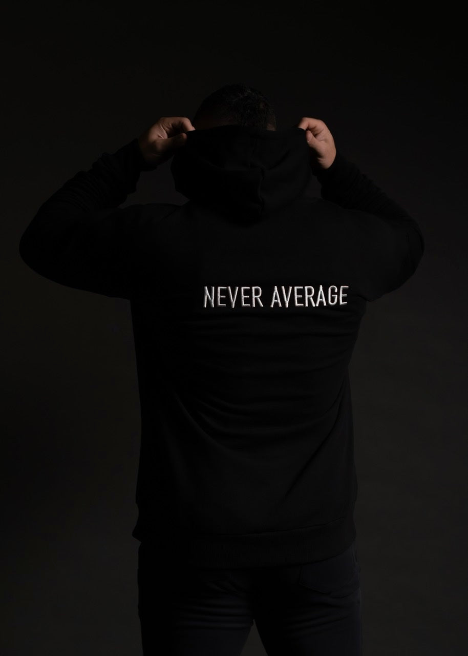 Alpha Black Zip Up Hoodie (SALE)