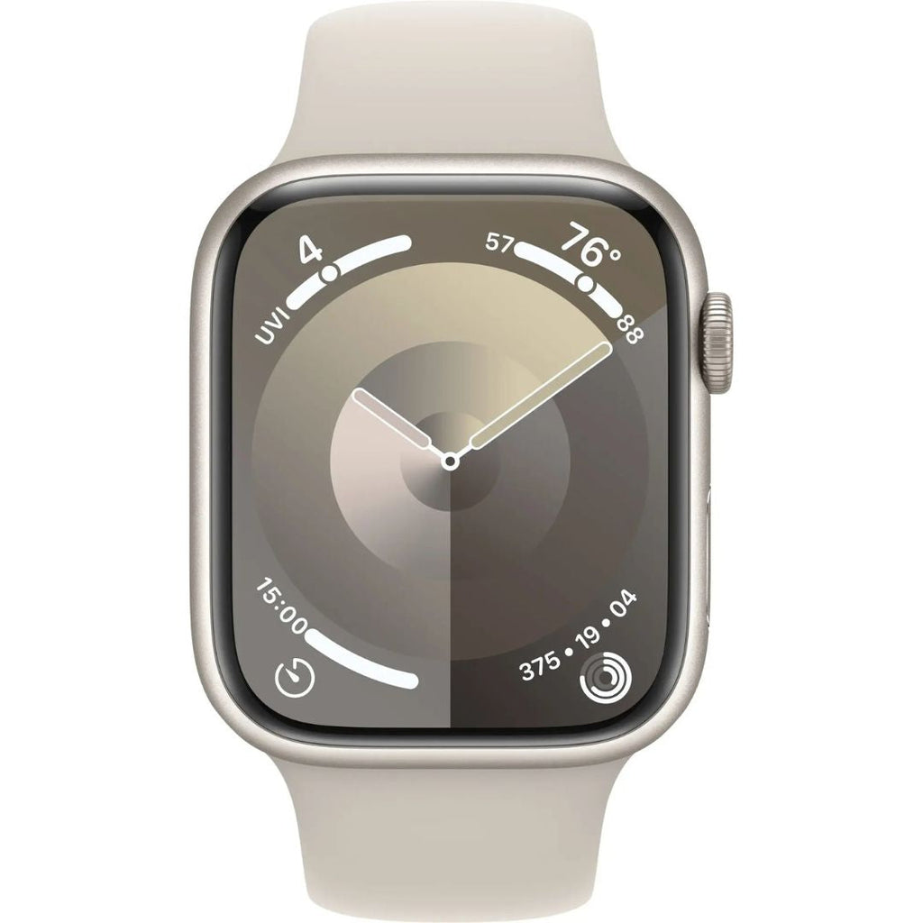 Apple Watch Series 9 (GPS+Cell) 45mm Aluminum Case - Starlight Sport Band (M/L) - Starlight