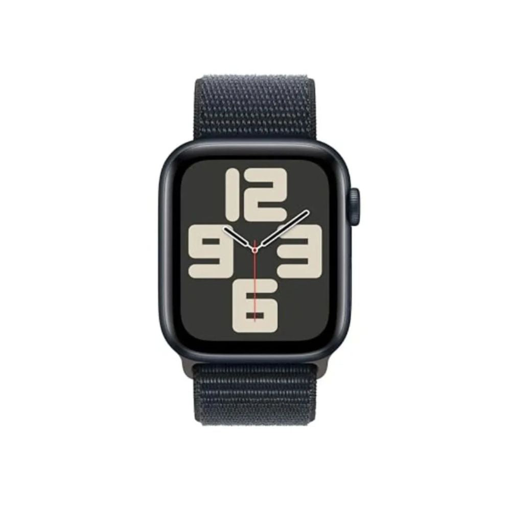 Apple Watch SE 2nd Generation (GPS) 44mm Midnight Aluminum Case with Midnight Sport Loop - MREA3LL/A