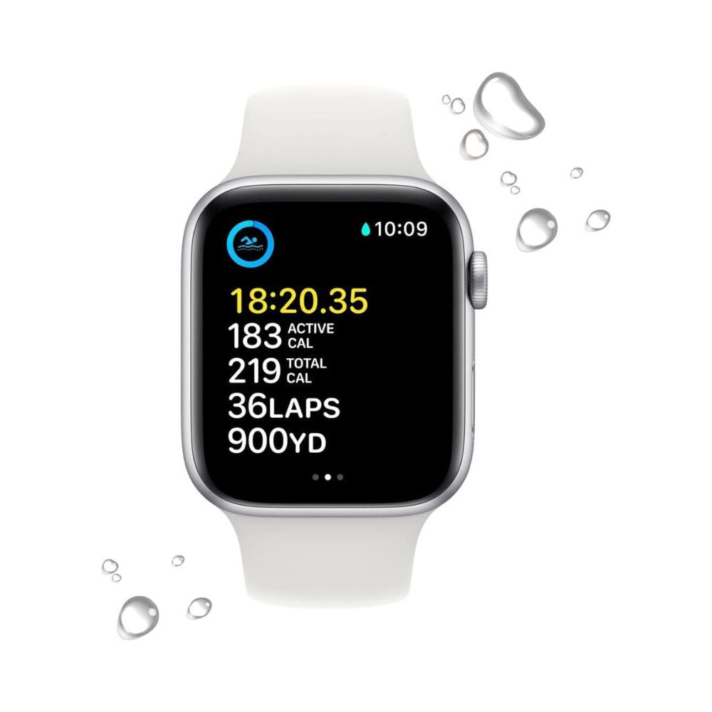 Apple Watch SE 2nd Generation (GPS + Cellular) 40mm Aluminum Case - S/M - Silver (MNTP3LL/A)