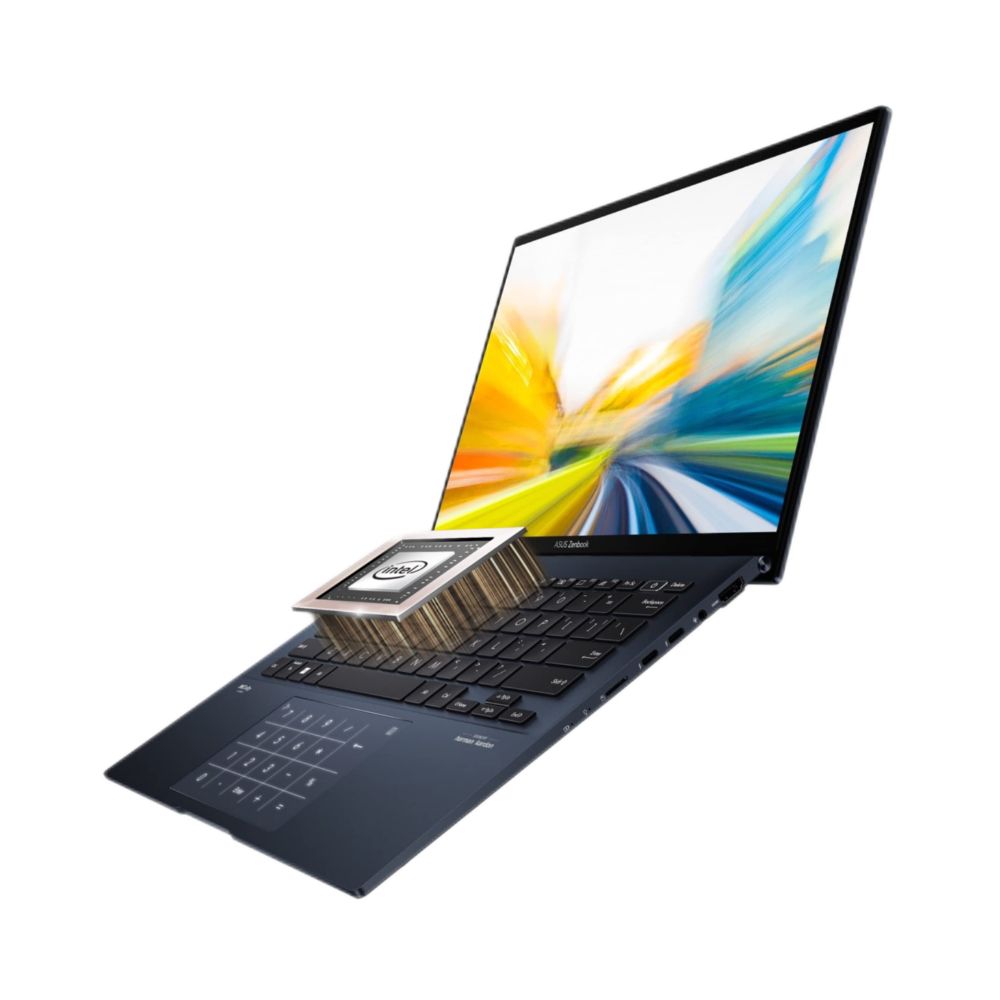 ASUS Zenbook 14" Intel Evo Platform - i5-1240P 12th Gen - 8GB RAM - 256GB SSD - Ponder Blue - Q409ZA-EVO.I5256BL