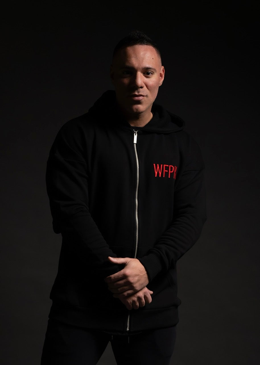 Alpha Black Savage Red Zip Up Hoodie (SALE)