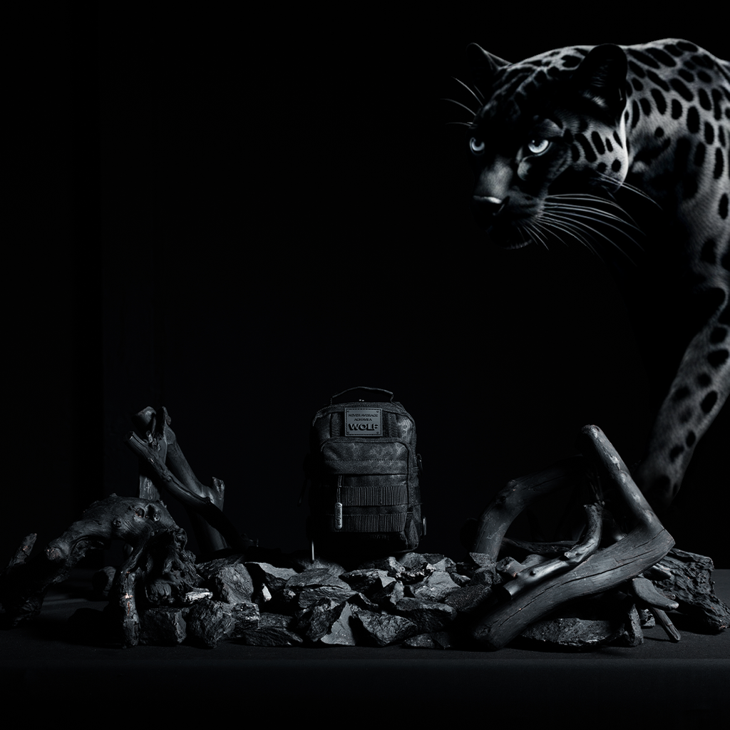 4L Mini Tactical Sling Bag Black Leopard