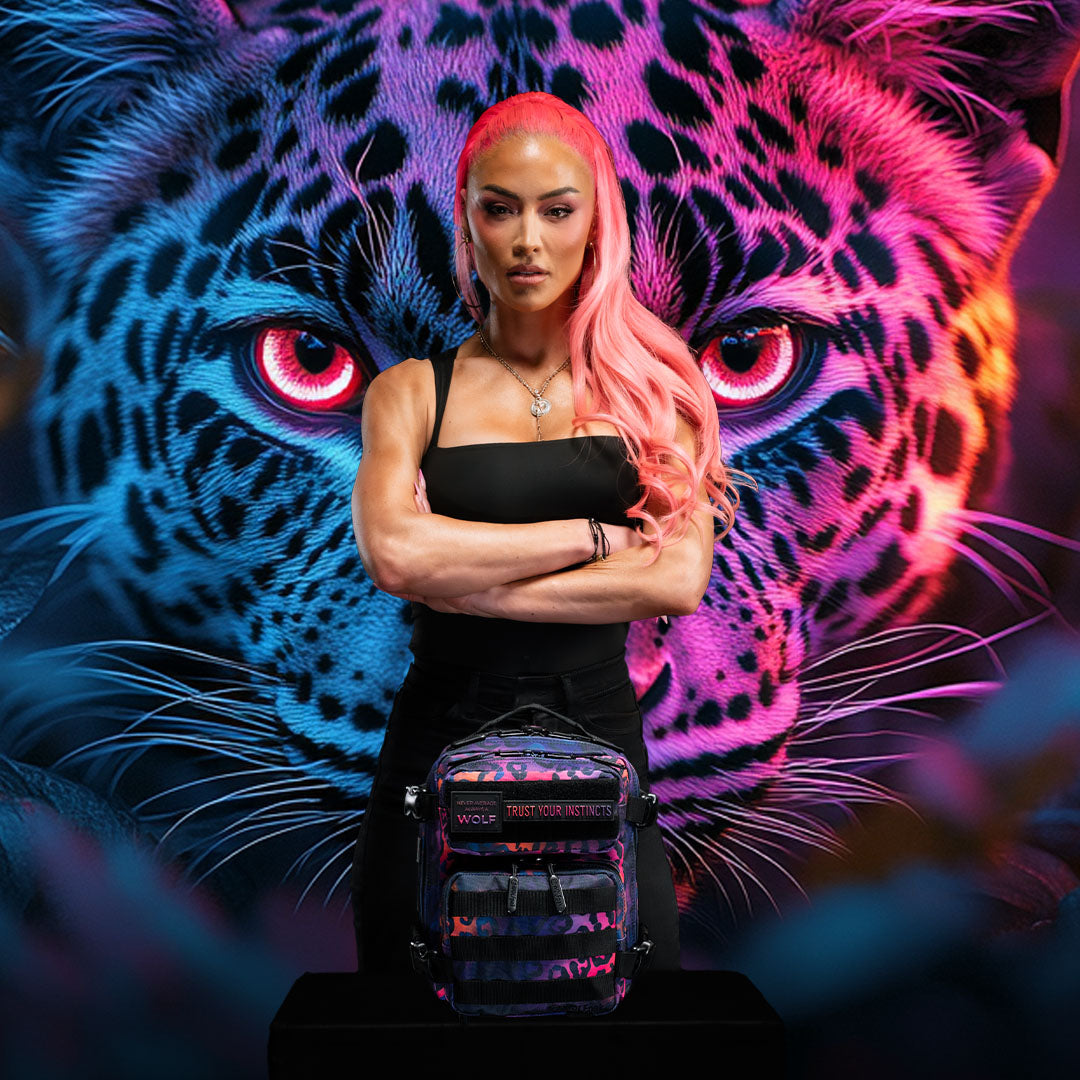 9L Backpack Mini Neon Leopard