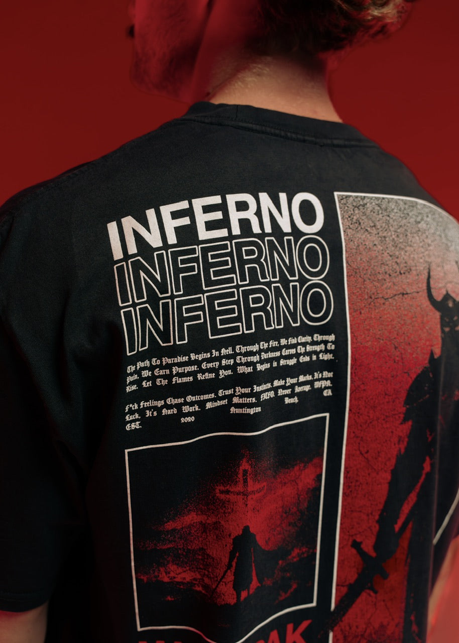 "Into The Abyss" Dante's Inferno Graphic T-Shirt