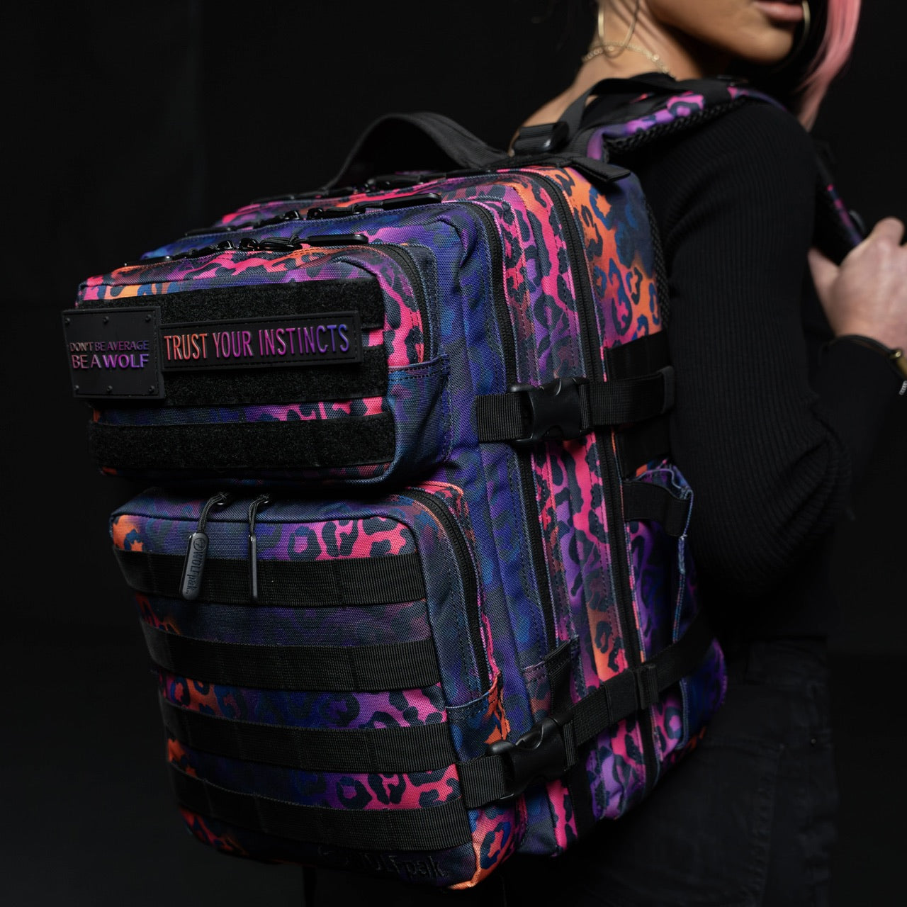 25L Backpack Neon Leopard