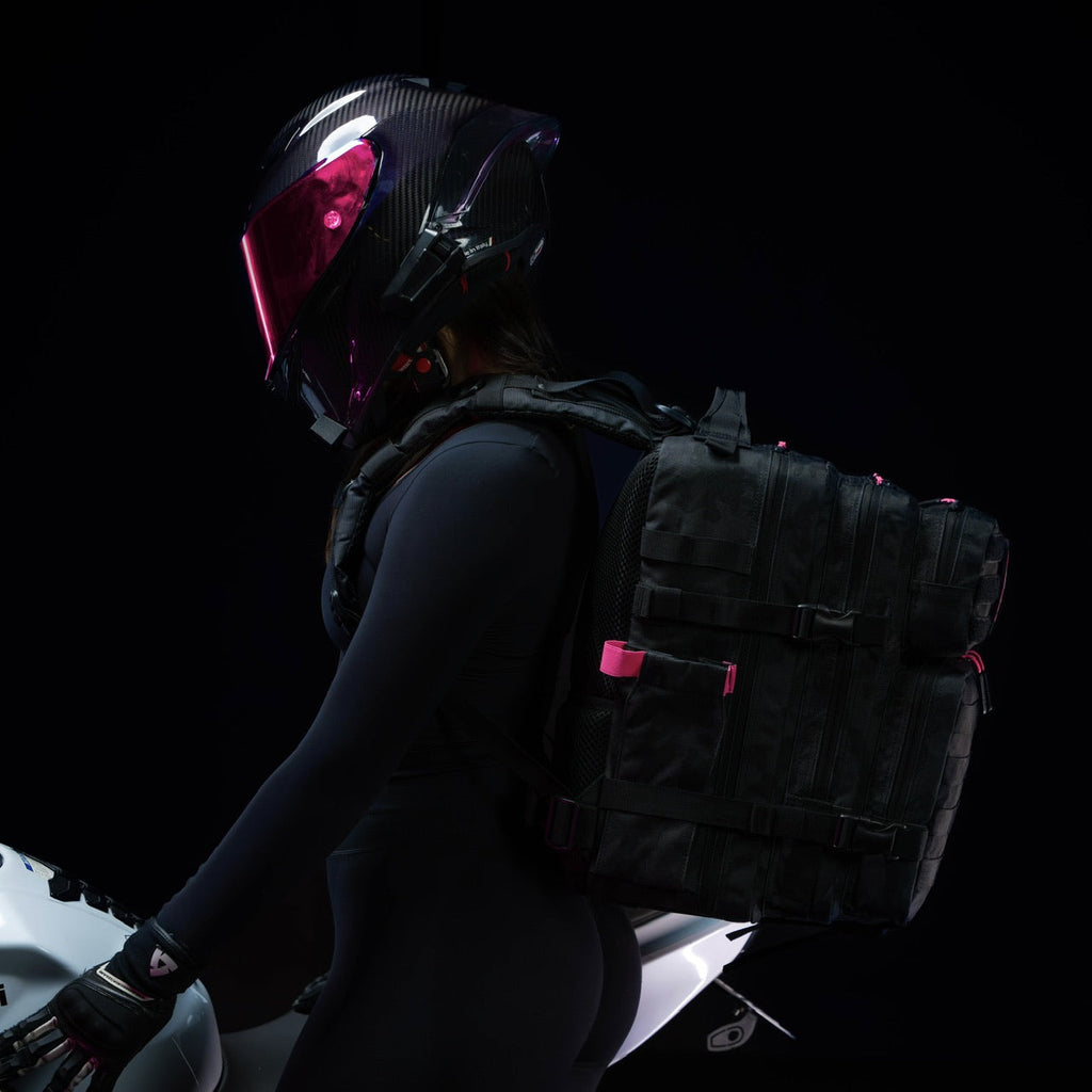 25L Backpack Black Hearts