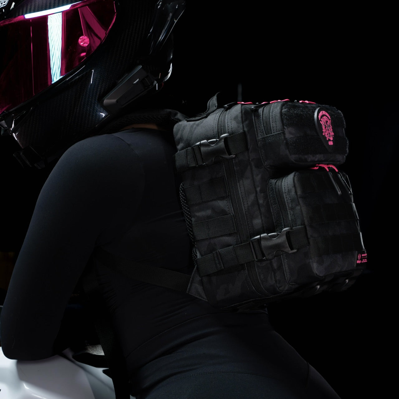 9L Backpack Mini Black Hearts