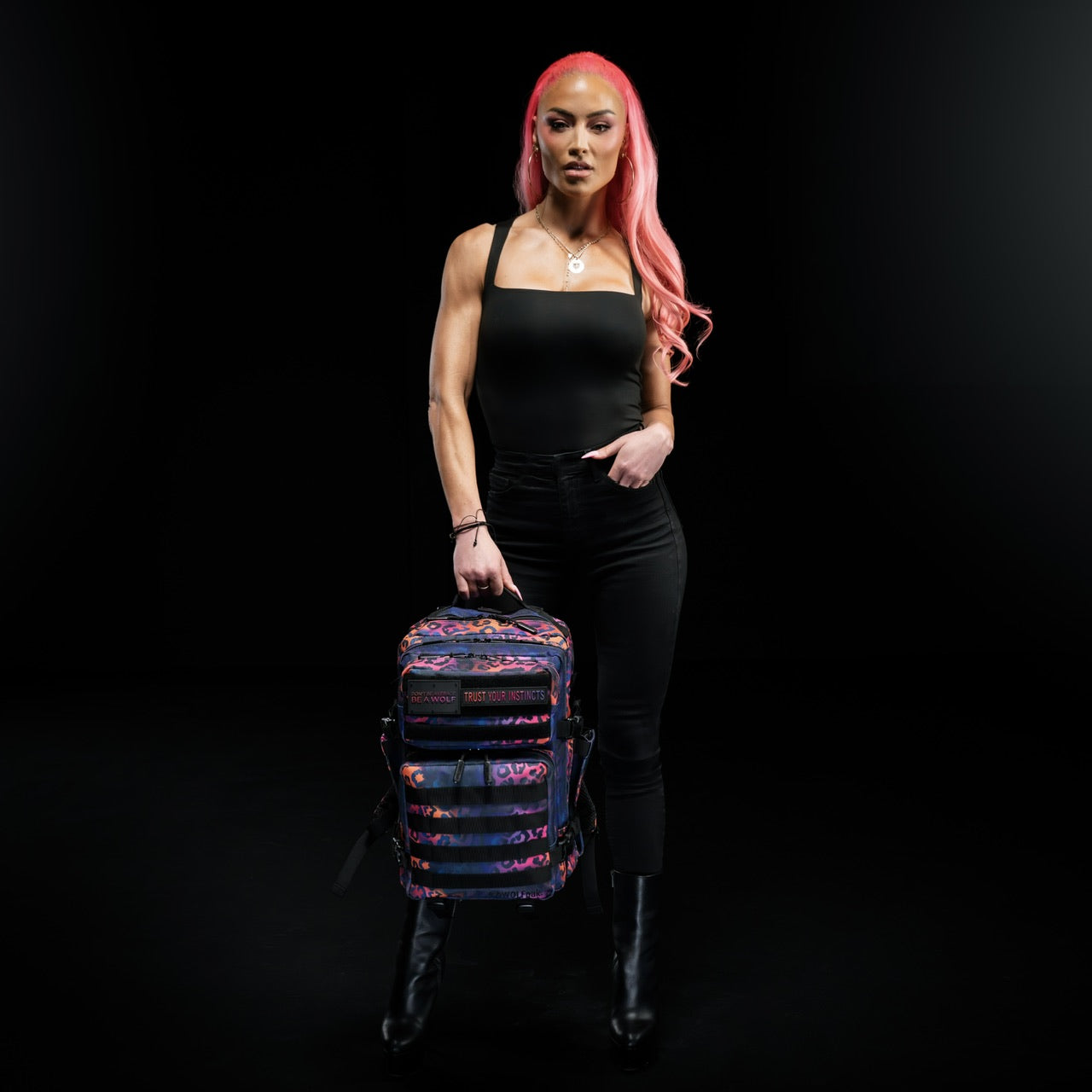 35L Backpack Neon Leopard