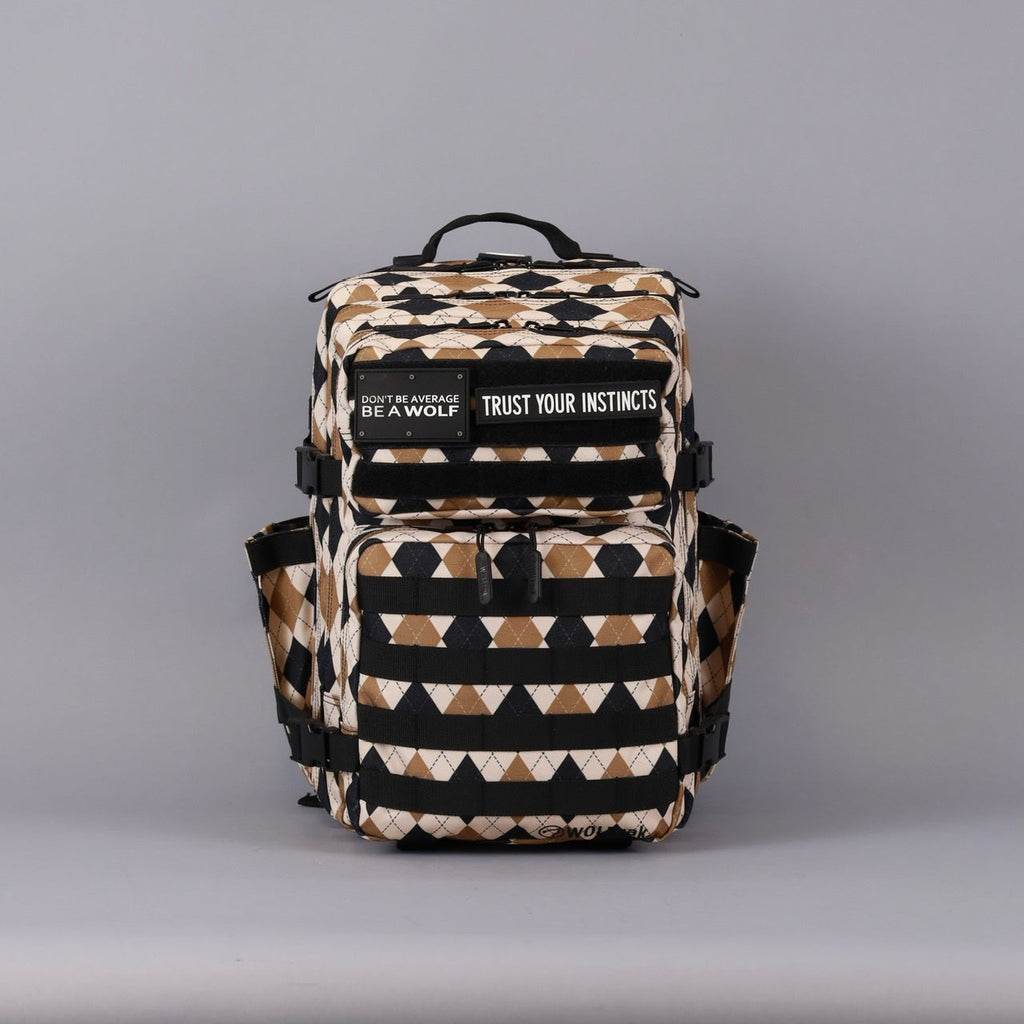 35L Backpack Argyle Print