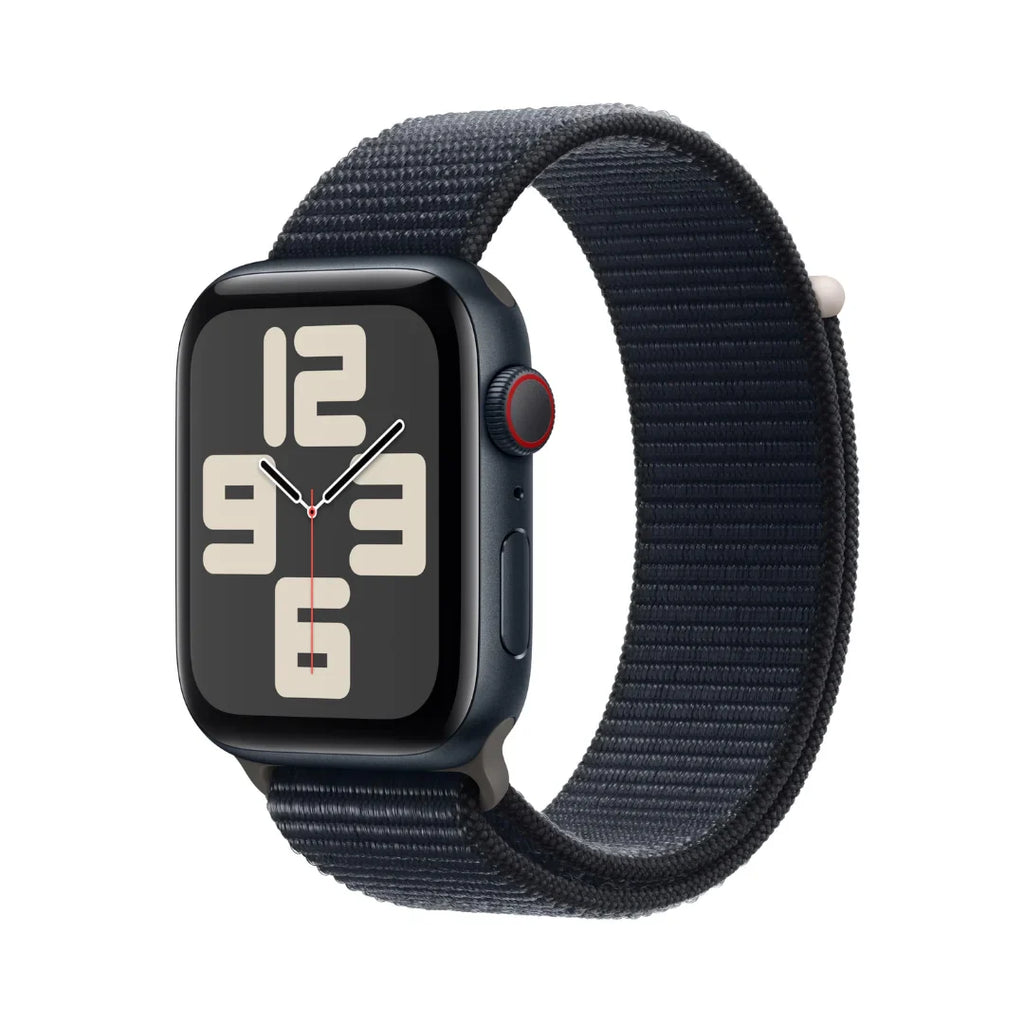 Apple Watch SE 2nd Generation (GPS + Cellular) 44mm Midnight Aluminum Case with Midnight Sport Loop