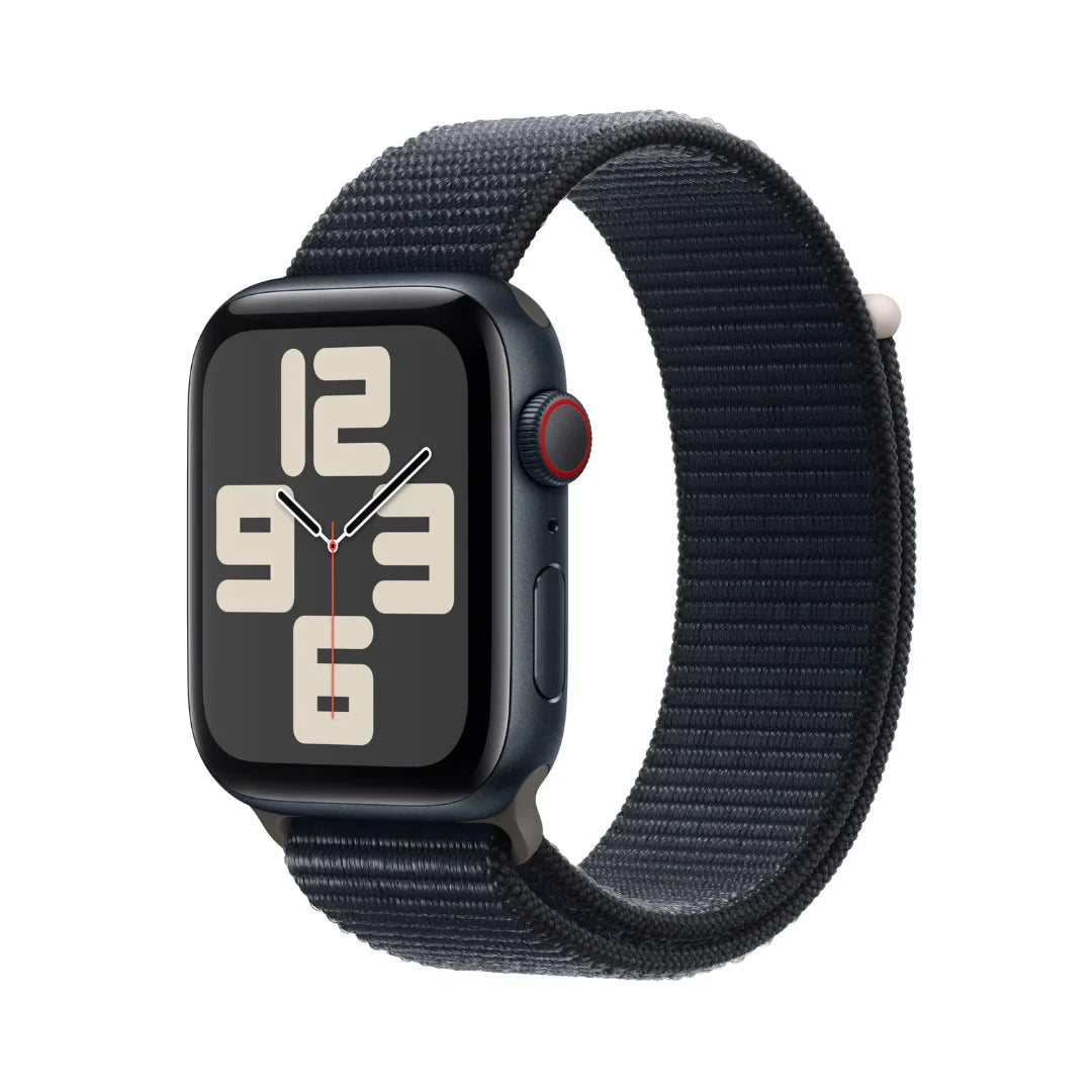 Apple Watch SE 2nd Generation (GPS + Cellular) 44mm Midnight Aluminum Case with Midnight Sport Loop