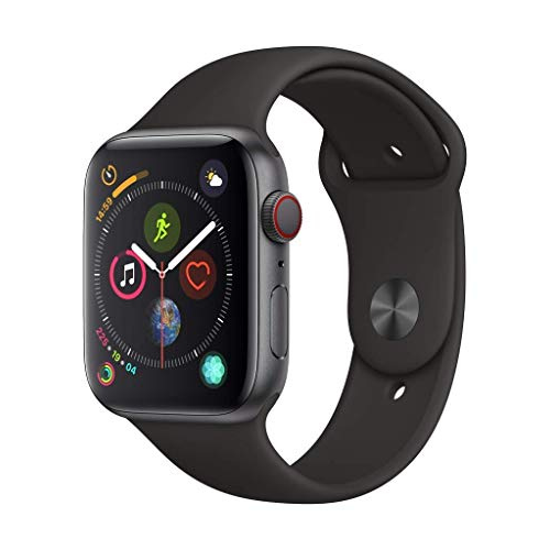 Apple Watch Series 4 (GPS + Cellular, 44MM) - Space Black Aluminum Case with Black Sport Band