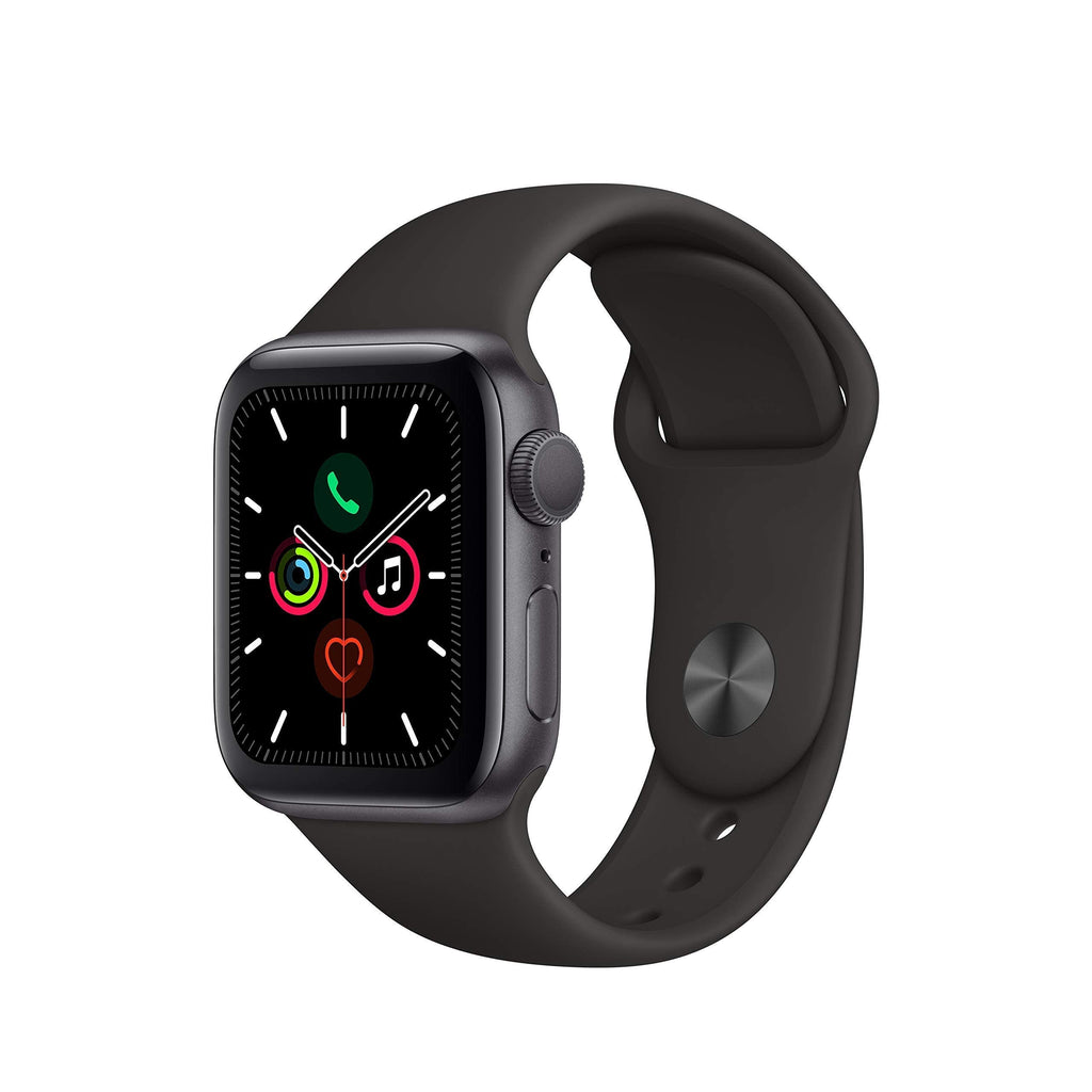 Apple Watch Series 5 44mm Space Gray Aluminum Black Band GPS - MWVF2LL/A