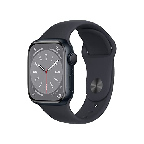 Apple Watch Series 8 [GPS, 41mm] - Midnight Aluminum Case with Midnight Sport Band, M/L