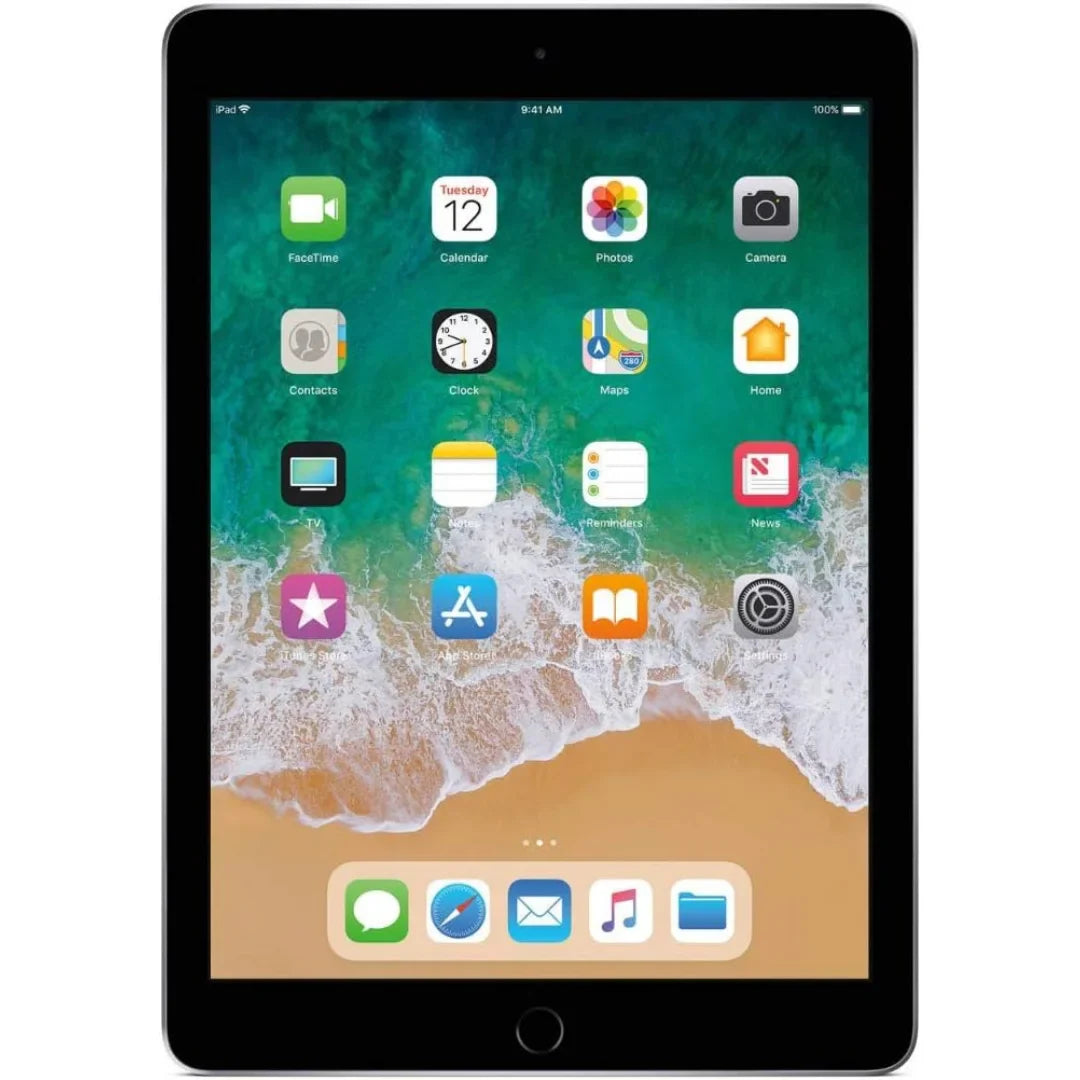 Apple iPad (6th Generation, 2018) – 9.7" Wi-Fi + Cellular – 32GB – Space Gray – MR6N2LL/A