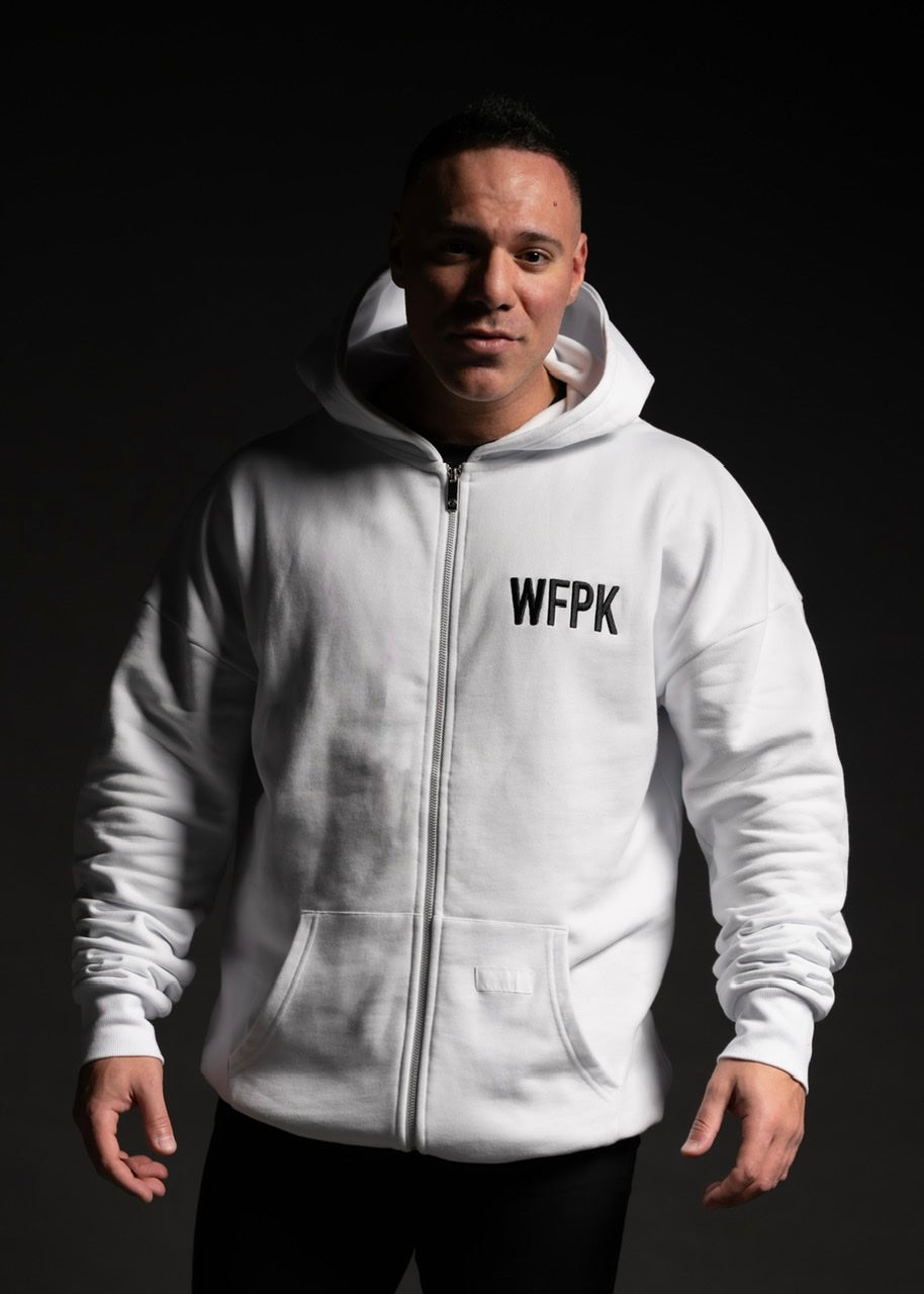 Arctic White Zip Up Hoodie (SALE)