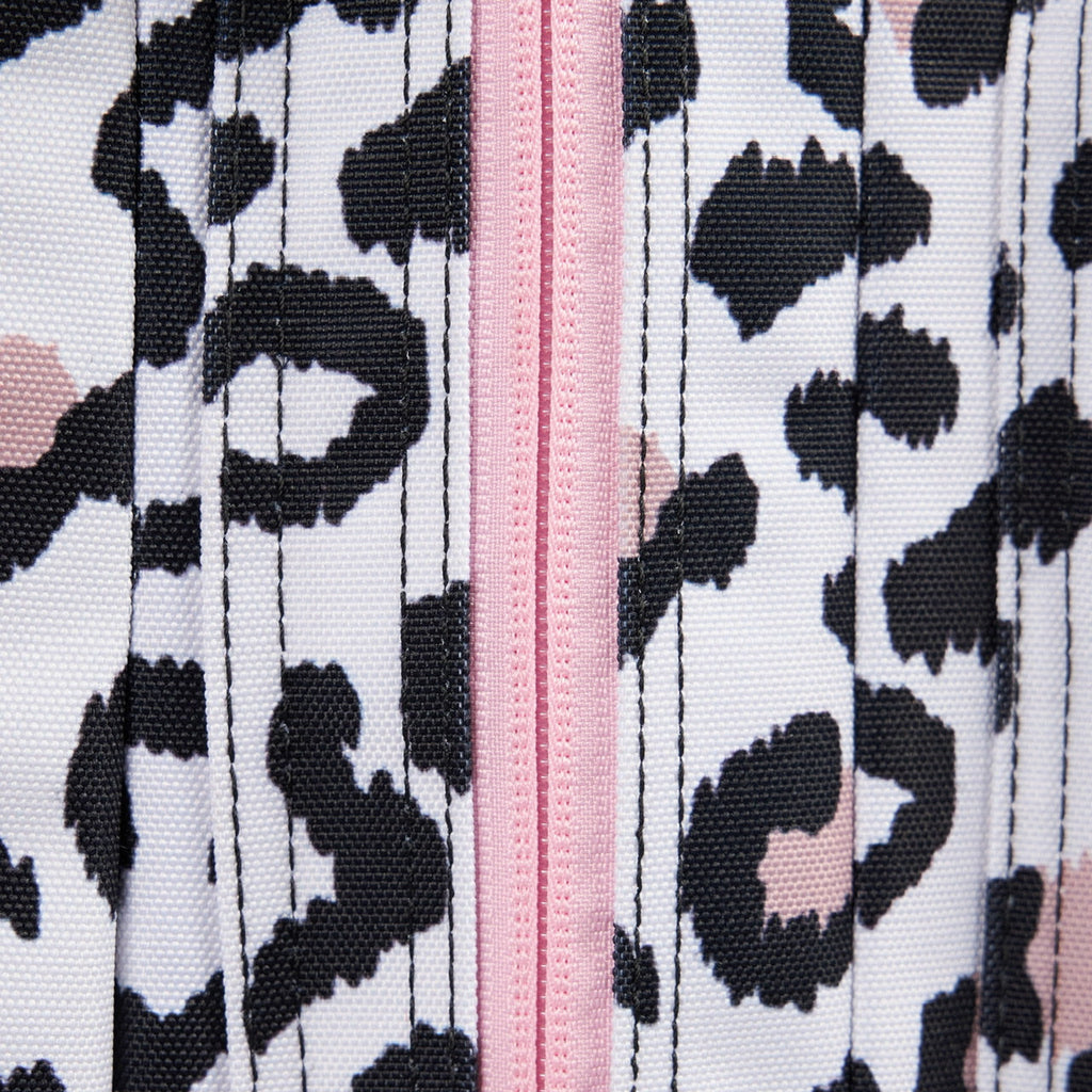 45L Backpack Leopard Pink Zip