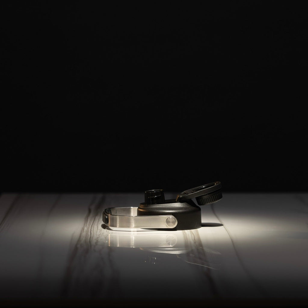 64oz Flask Black Pink Letters