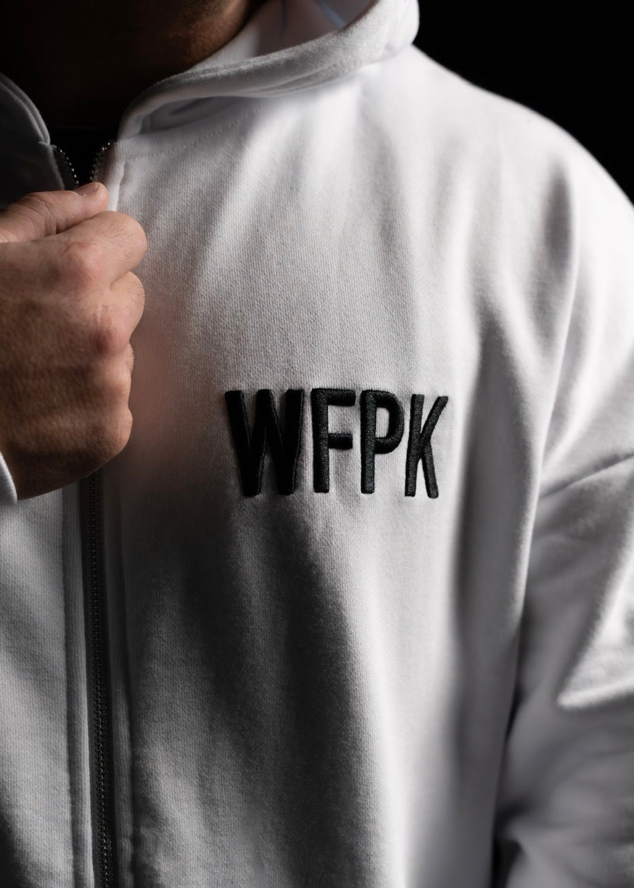 Arctic White Zip Up Hoodie (SALE)