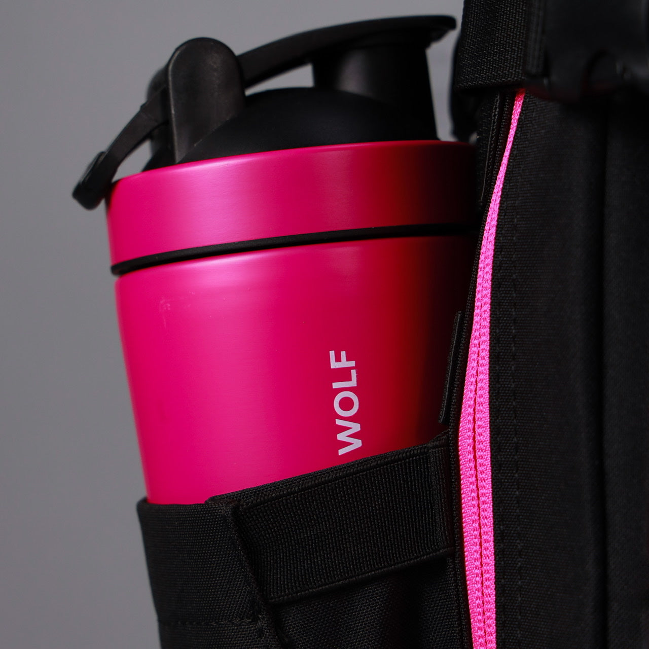 45L Backpack Black Neon Pink