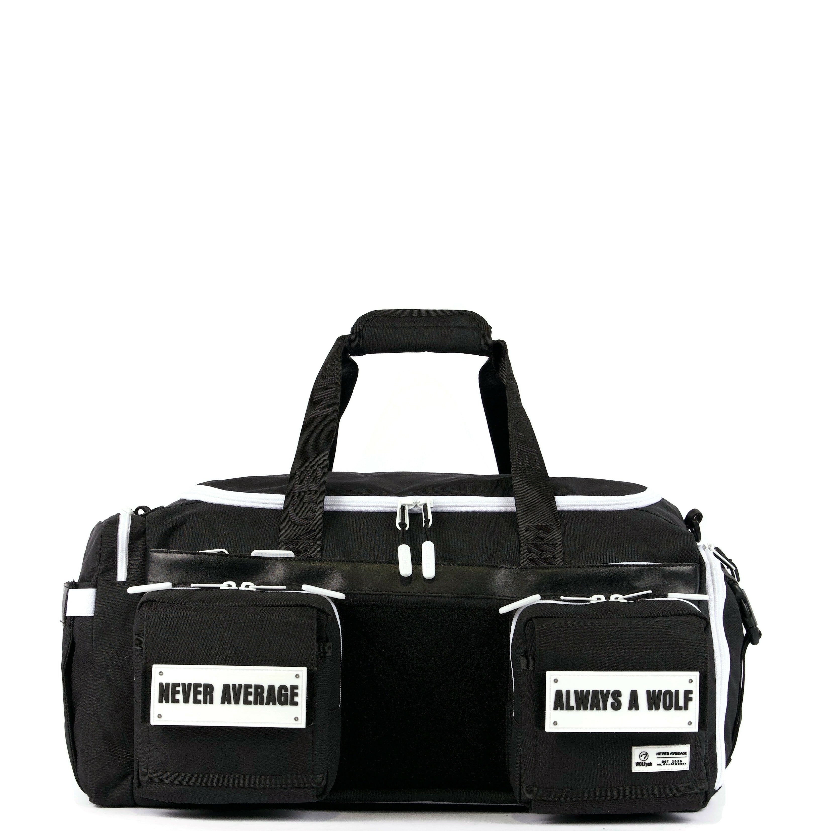 40L Ultimate Duffle Bag Alpha Black White Accents